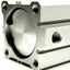 Used SMC NCQ2A50-300DC Compact Cylinder, 50mm Bore, 300mm Stroke, 1/4 Rc