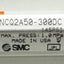 Used SMC NCQ2A50-300DC Compact Cylinder, 50mm Bore, 300mm Stroke, 1/4 Rc