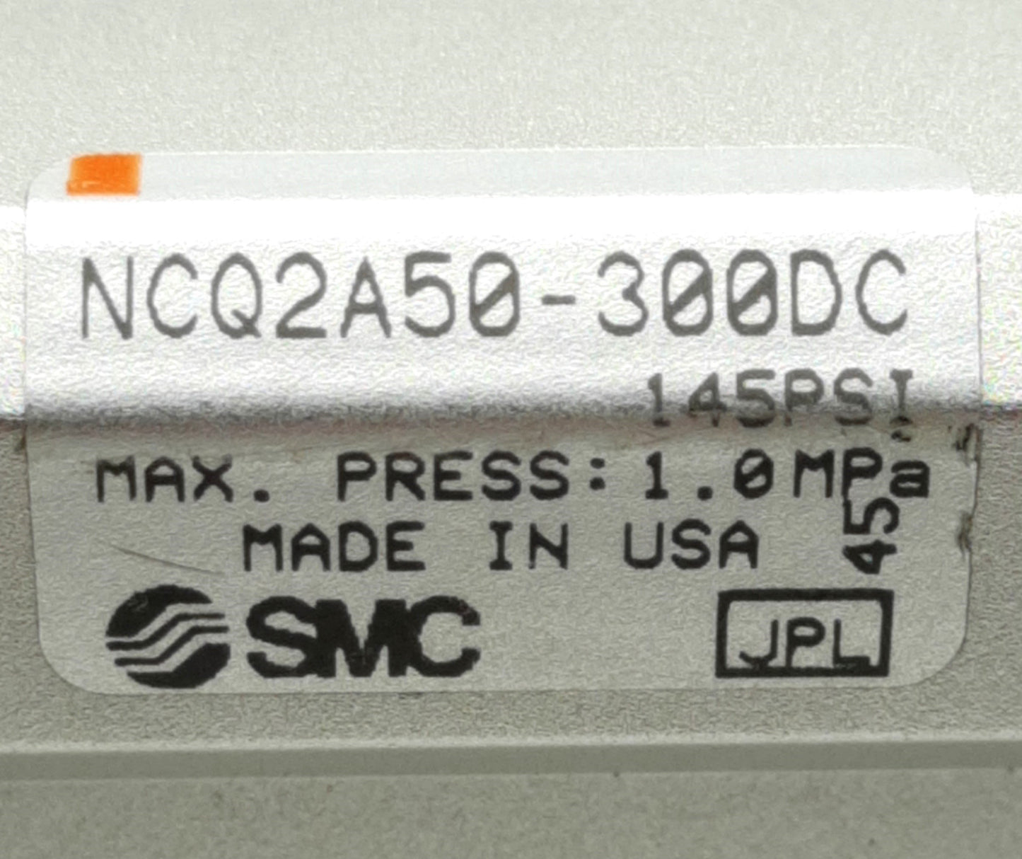 Used SMC NCQ2A50-300DC Compact Cylinder, 50mm Bore, 300mm Stroke, 1/4 Rc
