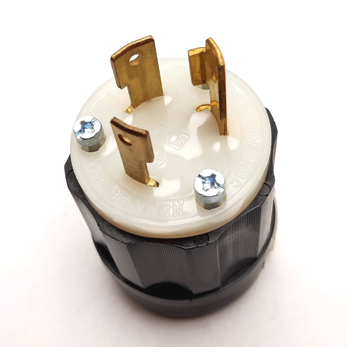 New Leviton 2621 Locking Electrical Plug, Male, 2-Pole 3-Wire Grounding, 30A 250V