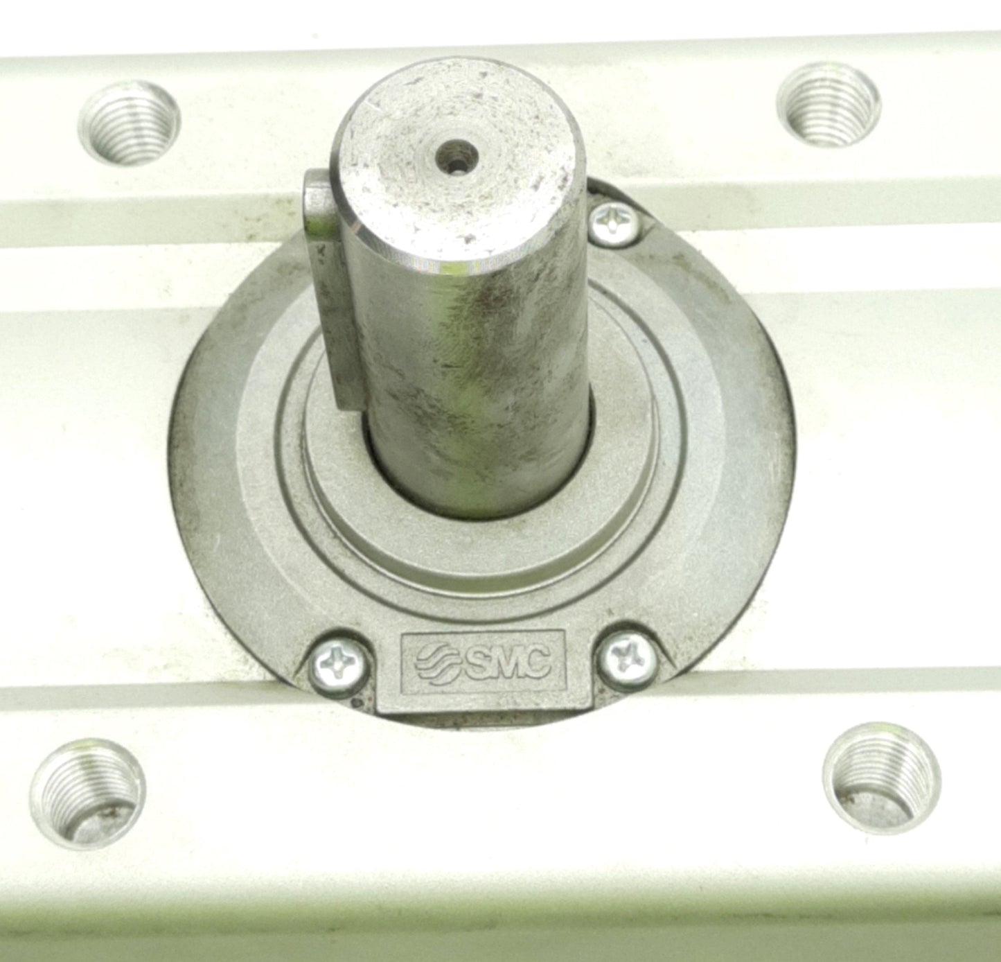 Used SMC CDRA1BS100-180Z Rotary Actuator, 100mm Bore, 180ø, 1.0MPa, 3/8" Rc