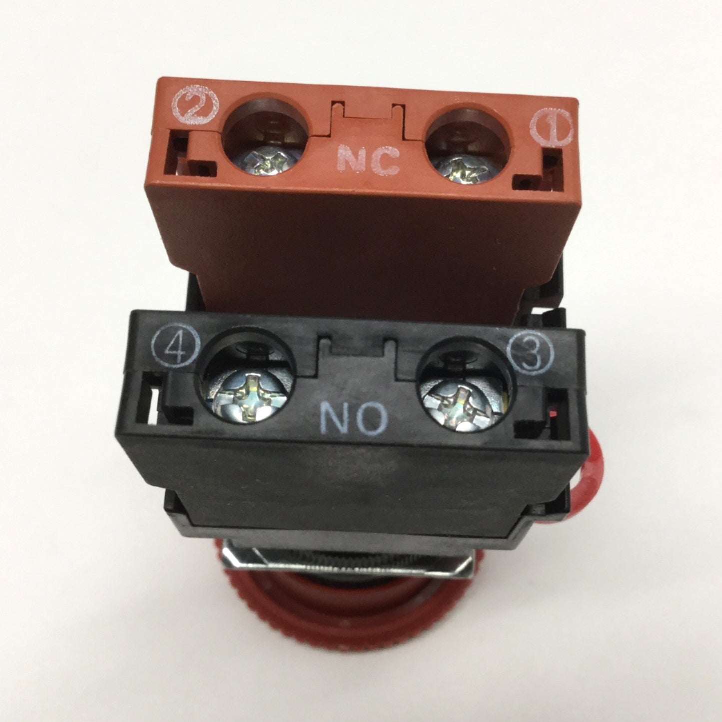 Used Omron A22NE-M-P102N Emergency E-Stop Push Button Switch Twist-to-Release 1NC-1NO