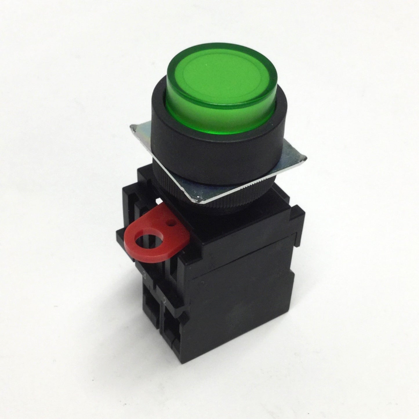 Used Omron A22LTG24A10M Illuminated Pushbutton Switch, Green, Momentary, 24V LED, 1NO