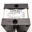 Used Turn-Act 113-1S1-A08 Rotary Actuator, 180°, 35-200psi, 1/4" NPT, 3/4" Shaft