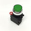 Used Omron A22RLTG24A10M Illuminated Pushbutton Switch, Green, Momentary 24V LED, 1NO