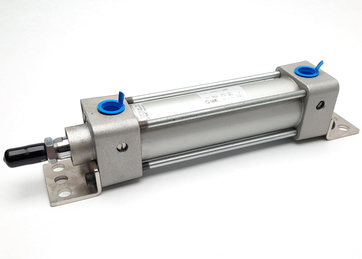 Used SMC NCAZ5-GCR012-0400 Pneumatic Tie Rod Cylinder, 1/2" Bore, 4" Stroke, 3/8"NPT
