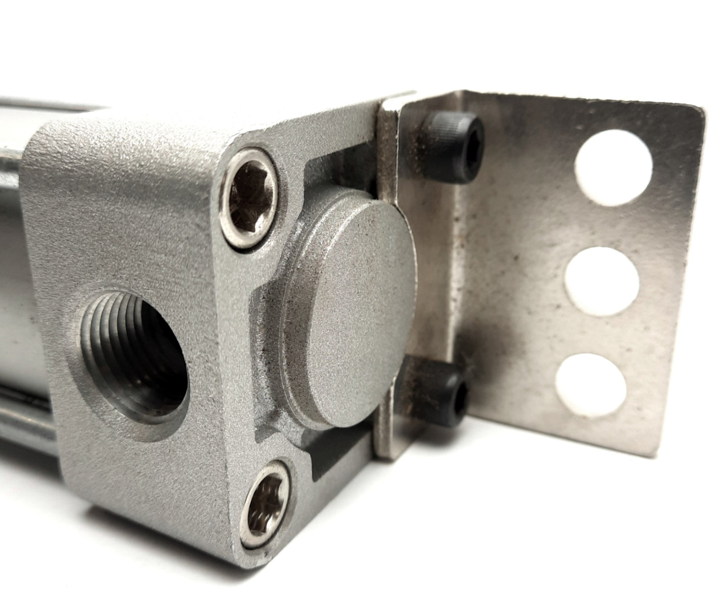 Used SMC NCAZ5-GCR012-0400 Pneumatic Tie Rod Cylinder, 1/2" Bore, 4" Stroke, 3/8"NPT