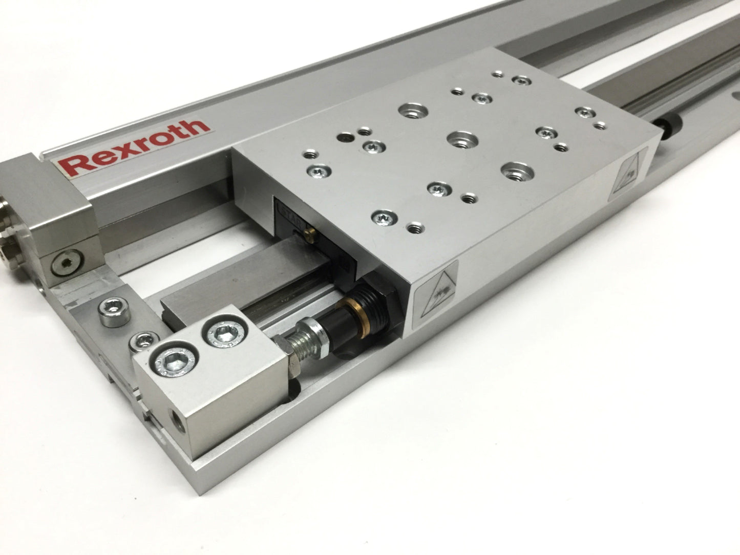 Used Rexroth R402000988 Guided Slide Rodless Cylinder Linear Actuator 400mm Stroke