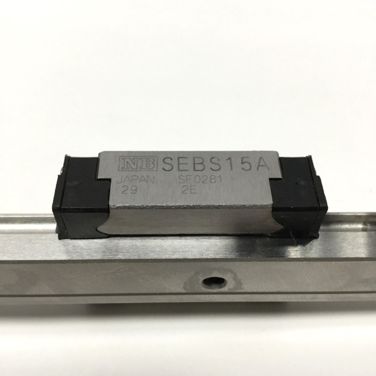 Used NB SEBS15A Linear Ball Bearing Block Slide Carriage on 470mm Guide Rail