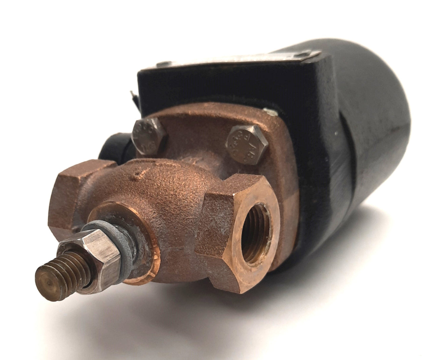 Used Magnatrol MS10M41Z Bronze Solenoid Valve 3/8" NPT, 120v AC Coil, 25W, 50Psi, NC