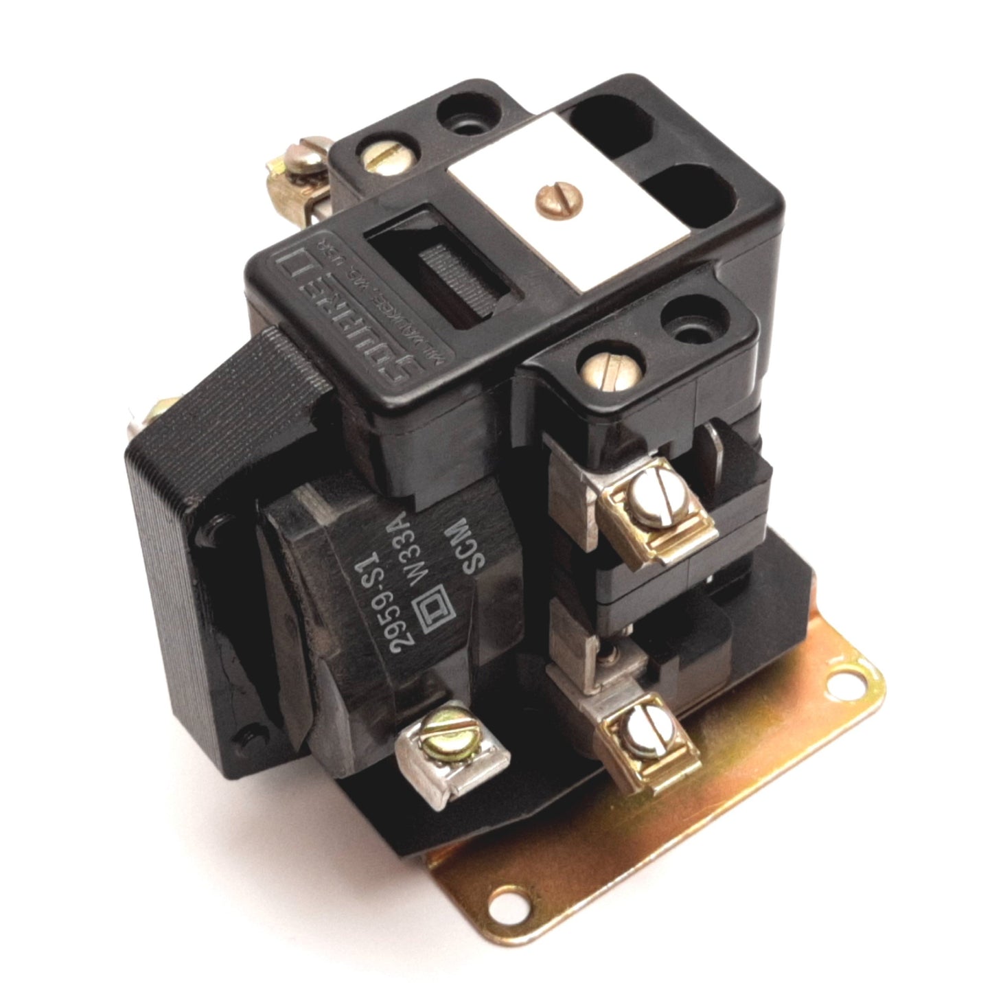 Used Square D 8501 D020 Control Relay, DPST, Coil: 110/120VAC, Rating: 10A 600VAC