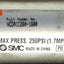 Used SMC NCDA1C200-1600 Tie Rod Cylinder, 2" Bore, 16" Stroke, Rear Clevis, 3/8" Rc