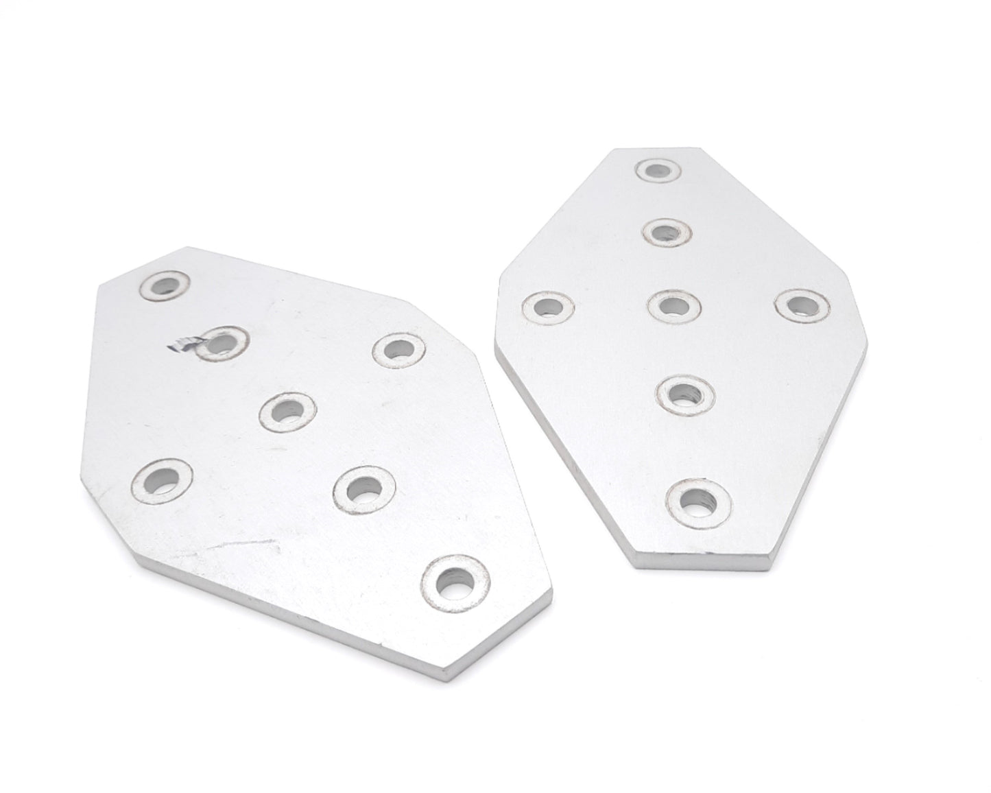 Used Lot of 2 80/20 4335 Cross Flat Plate Aluminum Hardware 15 Series 7.5x 4.5x0.250"