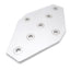 Used Lot of 2 80/20 4335 Cross Flat Plate Aluminum Hardware 15 Series 7.5x 4.5x0.250"