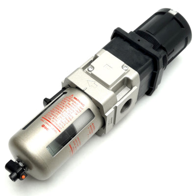 New SMC AWG30-03G1 Filter Regulator, 3/8" Rc, 1.0 MPa Max, 60°CMax, 0.05-0.85 MPa