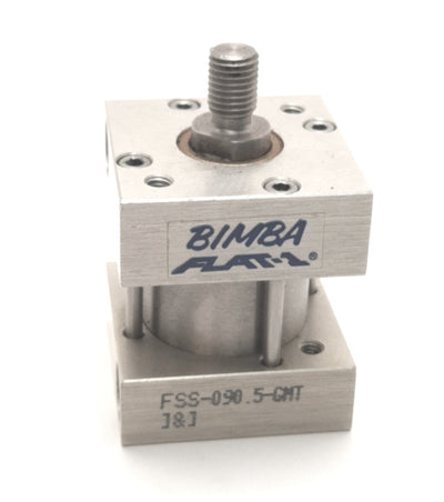 Used BIMBA FSS-090.5-GMT Square FLAT-1 Pneumatic Cylinder 1-1/16" Bore, 1/2" Stroke