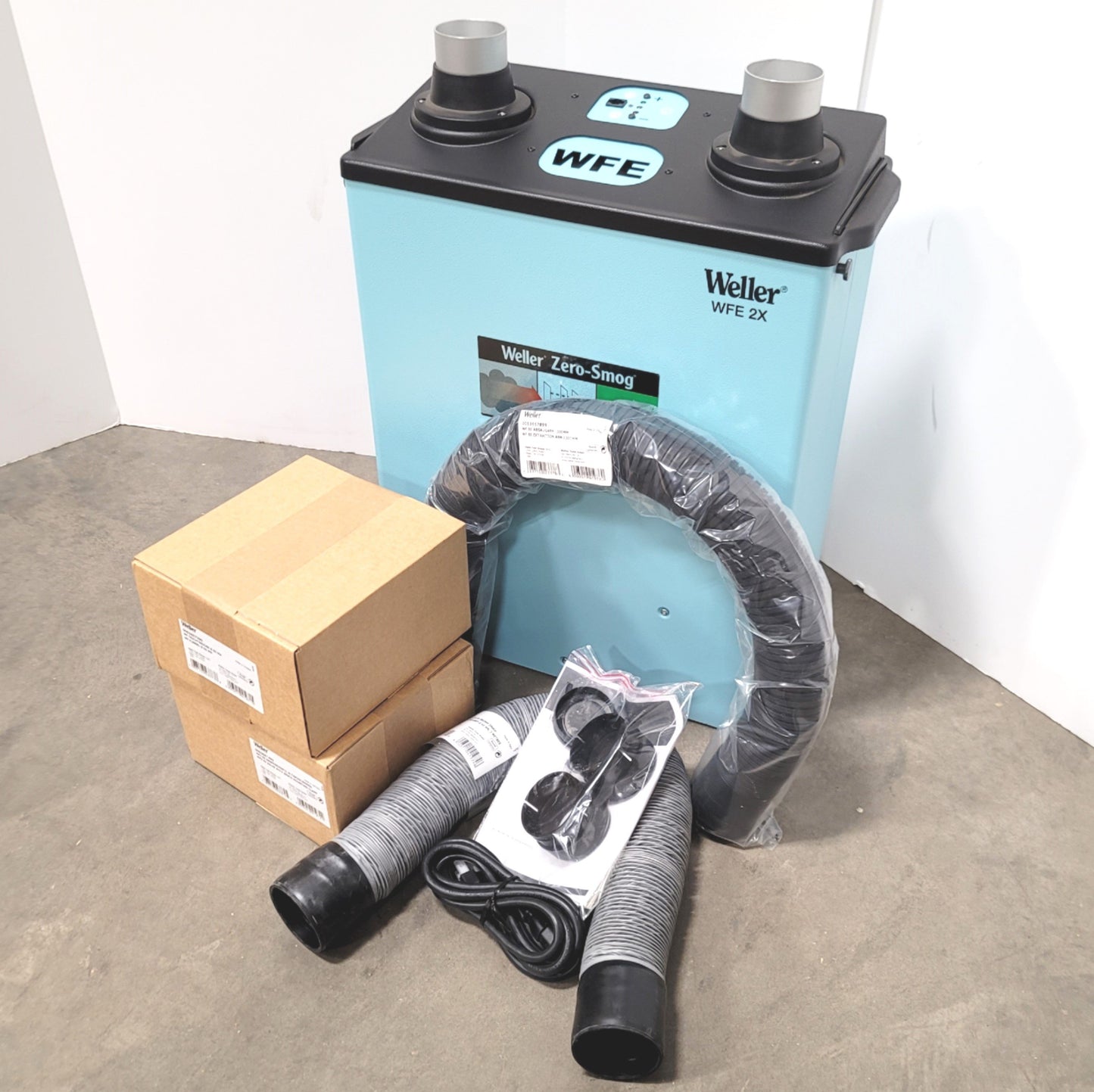 New Weller WFE2XKIT1 Economy Volume Fume Extraction System 120VAC, 100m³/h, HEPA H13