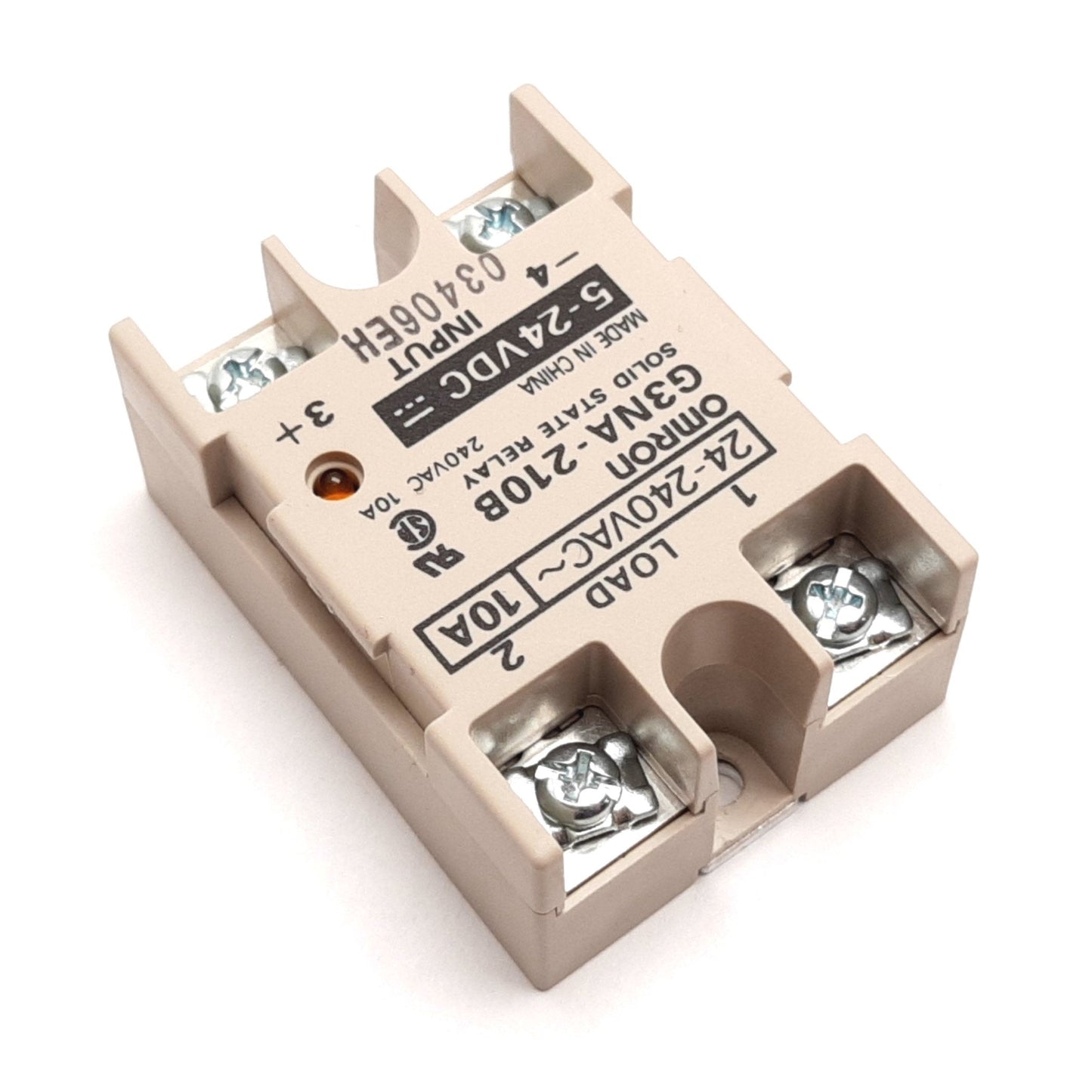 Used Omron G3NA-2108 Solid State Relay, SPST-NO, Input: 5-24VDC, Load: 24-240VAC 10A