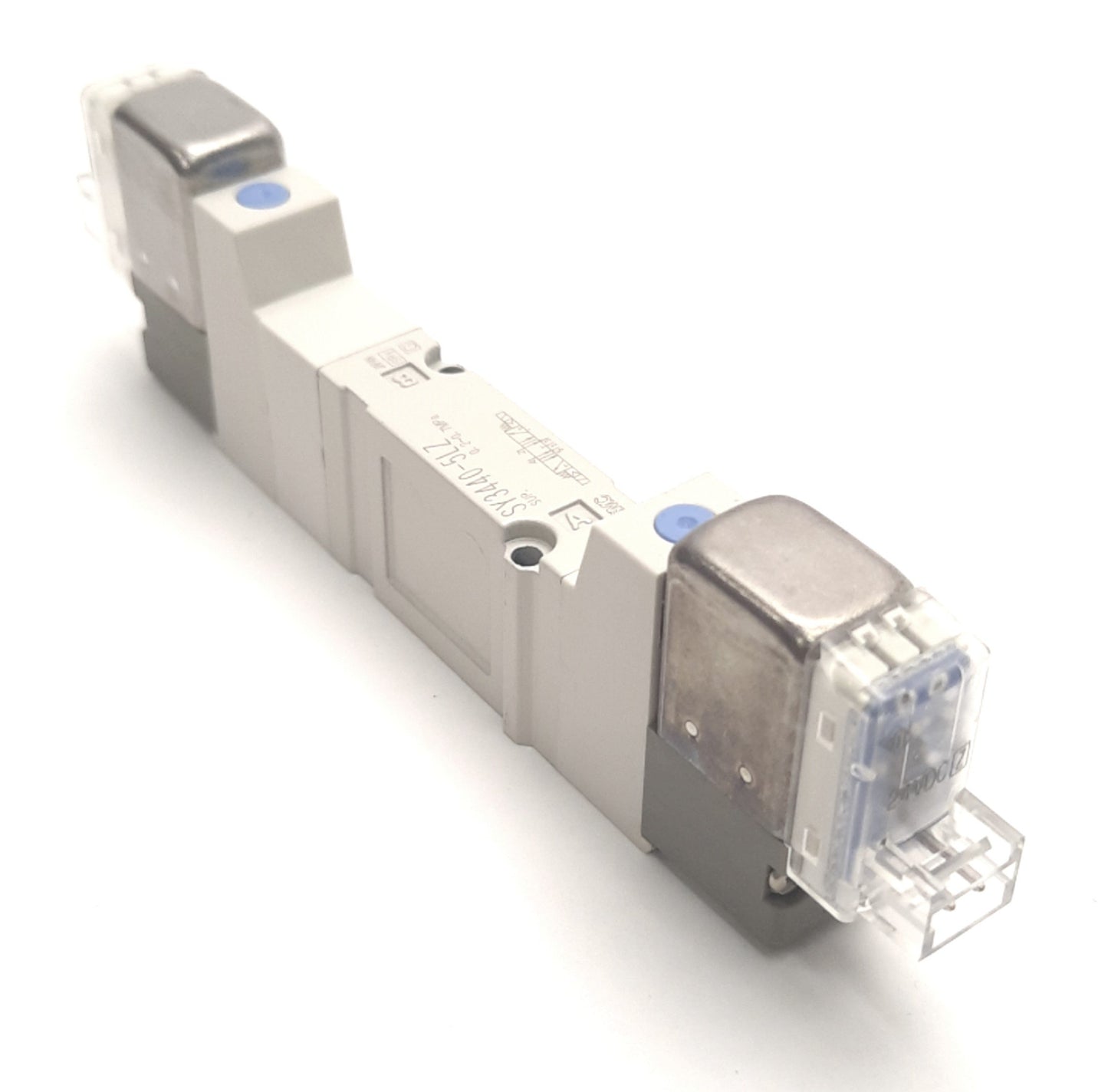 New – Open box SMC SY3440-5LZ Solenoid Valve 5 Port, 3-Pos Exhaust Center, 24v DC Coil