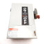 Used GE TG3221 Safety Switch, 2-Pole, Rating: 30A 240VAC/DC, Enclosure: 10" x 6" x 3"