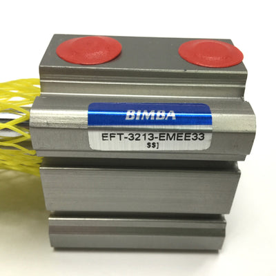 New Bimba EFT-3213-EMEE33 Compact Guided Air Cylinder 13mm Stroke, Extended Rod 33mm