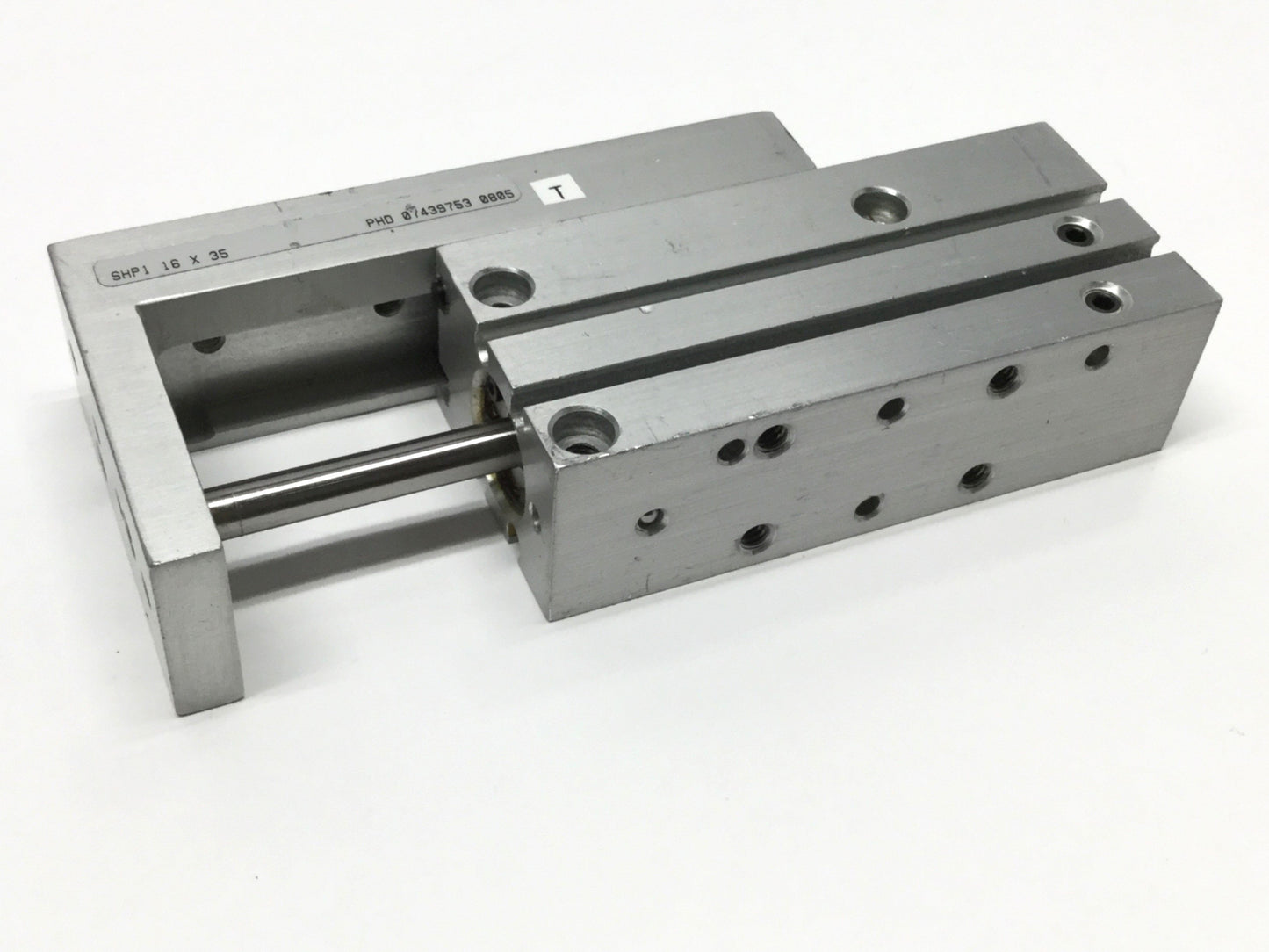 Used Phd SHP1 16 X 35 Rail Thruster Pneumatic Slide Table Ø16mm Bore, 35mm Stroke