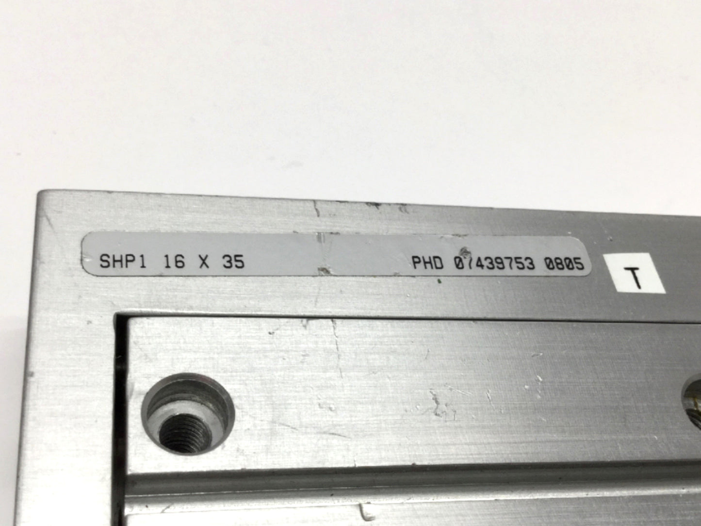 Used Phd SHP1 16 X 35 Rail Thruster Pneumatic Slide Table Ø16mm Bore, 35mm Stroke