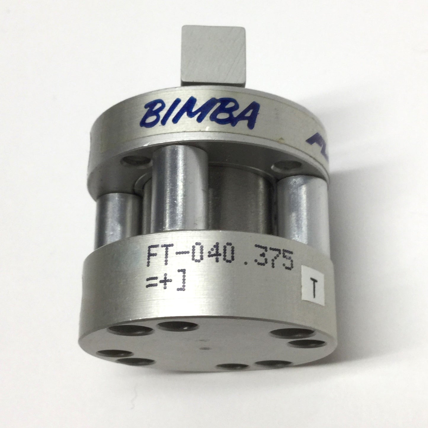 Used Bimba FT-040.375 Flat-II Non-Rotating Pneumatic Cylinder, 3/4" Bore, 3/8" Stroke