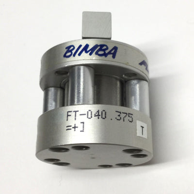 Used Bimba FT-040.375 Flat-II Non-Rotating Pneumatic Cylinder, 3/4" Bore, 3/8" Stroke