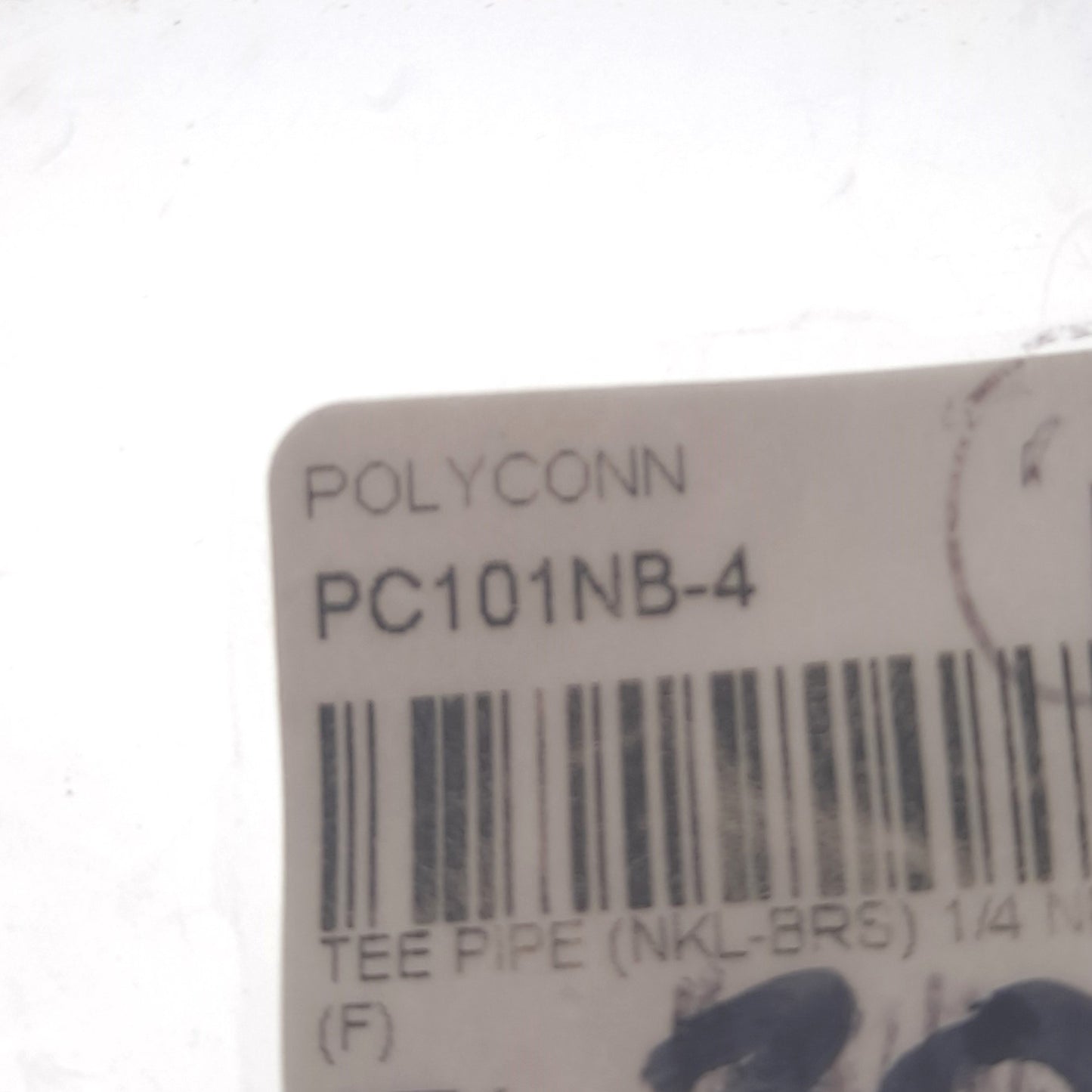 Used Lot of 3 Polyconn PC101NB-4 Pipe Union Tee, 1/4" Fitting, FNPT, 1000PSI Rating