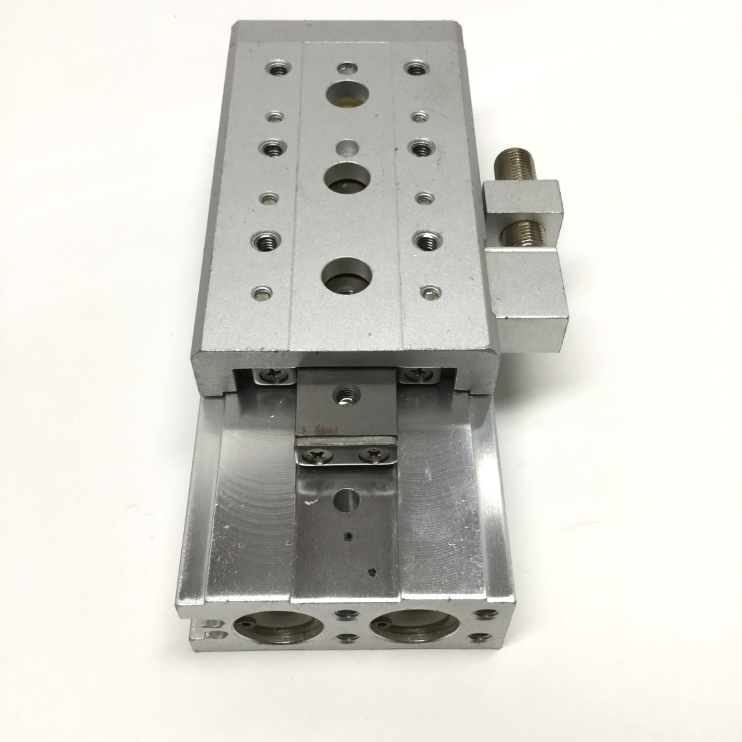 Used SMC MXS16-50 Dual Rod Guided Cylinder Air Slide Table, 16mm Bore, 50mm Stroke