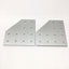 Used Lot of 2 80/20 4328 Aluminum 90° Angled Flat Plate, 6" x 6", 12-Hole, 15 Series