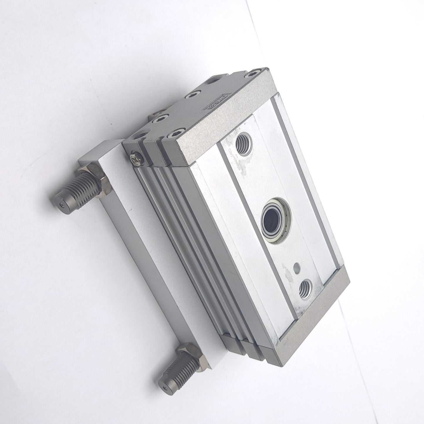 Used SMC MSQB50L5 Rotary Table, Rack & Pinion Style, 90°, 1.0MPa, w/ Shock Absorbers