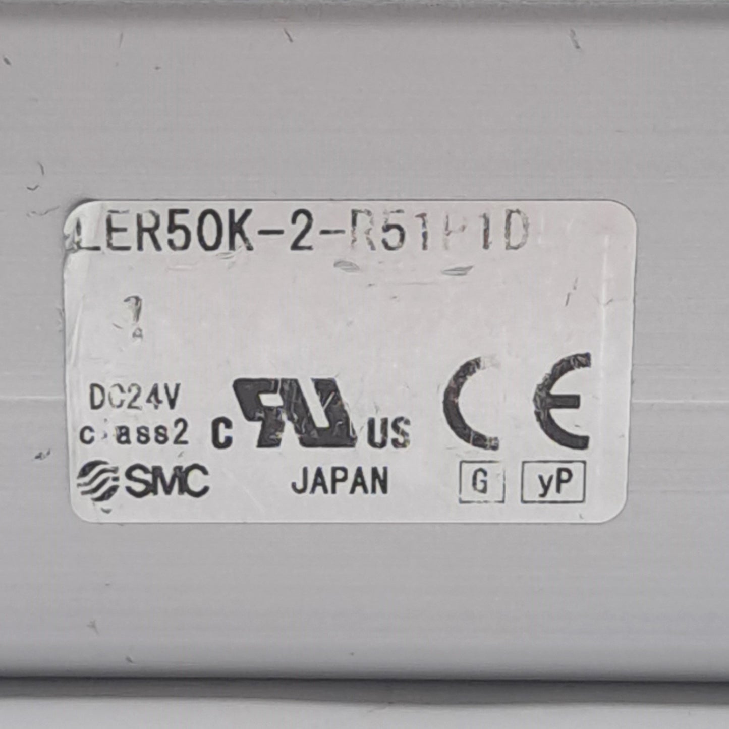 Used SMC LER50K-2-R51P1D Electric Rotary Table, 180°, 24VDC, 1.5 I/O Cable Length