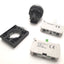 Used BACO L21AH50L Pushbutton With 33E10 NO Contact & 33EAWL 24v Light Block, White