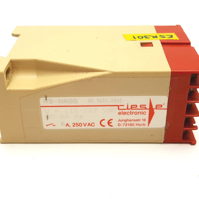 Used Riese RS-NAGS Safety Relay, 2x N/O Contacts, Coil: 110-127VAC, Rating: 6A 250VAC