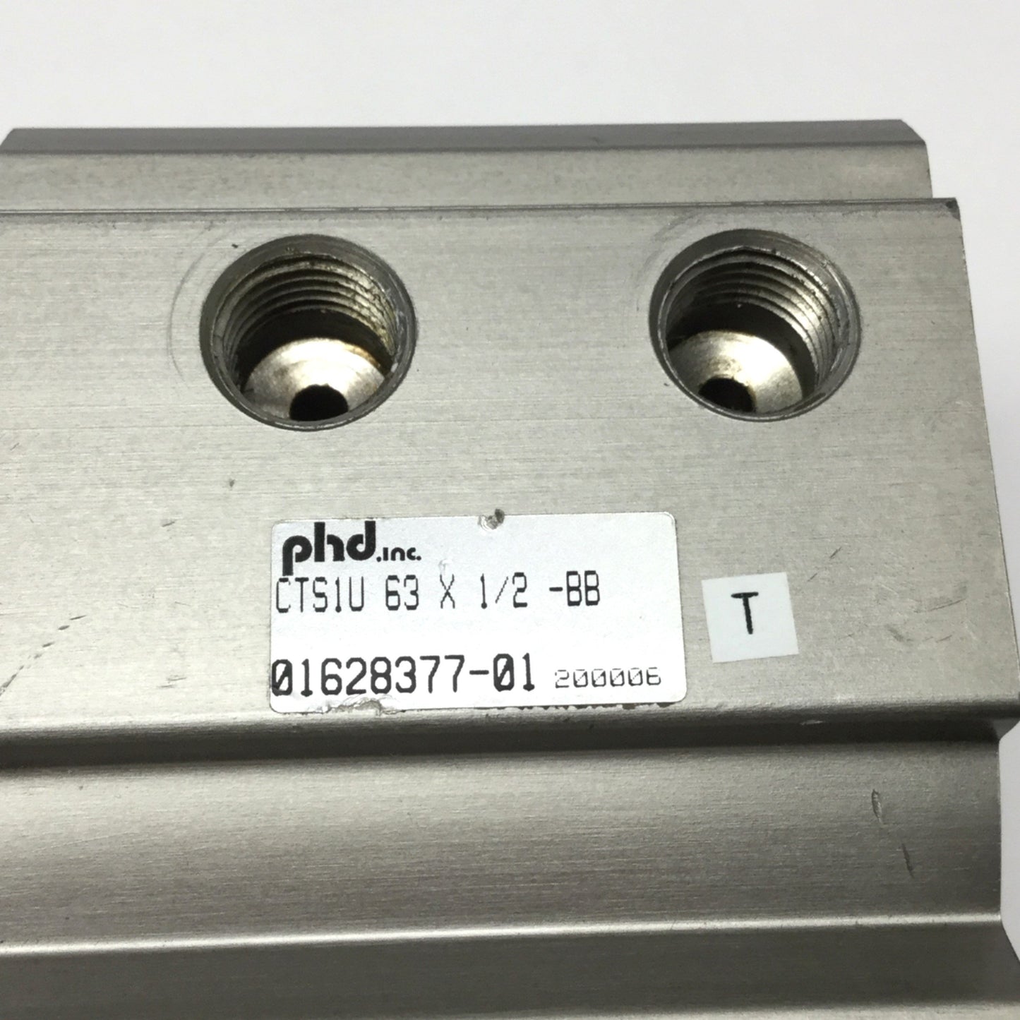 Used PHD CTS1U 63 X 1/2-BB Compact Guided Pneumatic Cylinder 63mm Bore, 1/2" Stroke