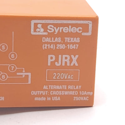 Used Crouzet PJRX220A Alternating Relay 220VAC Input, DPDT Crosswired, Idec Socket