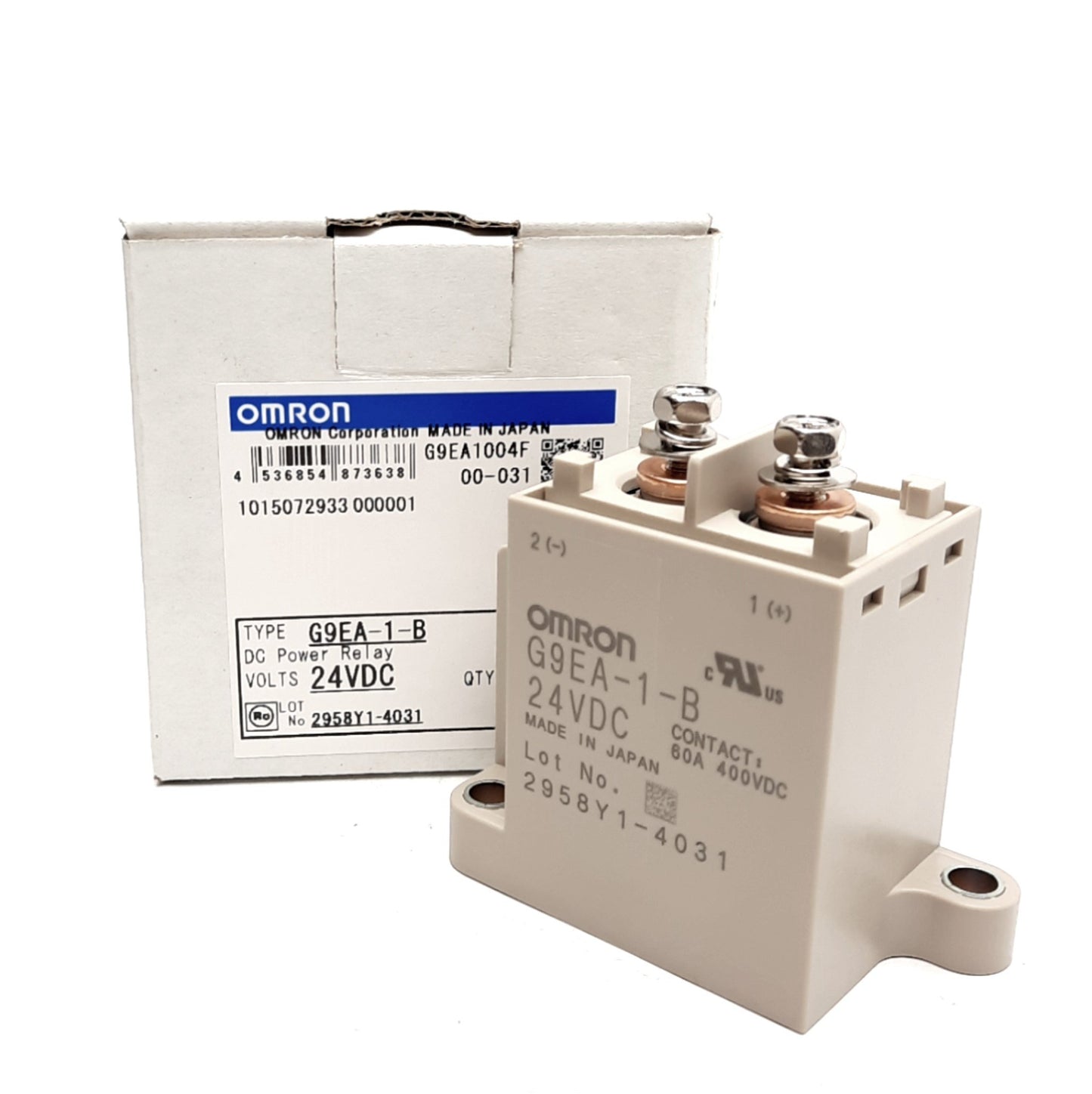 New Omron G9EA-1-B Power Relay, Rated Carry Current 60A, 1 Pole, 24VDC Coil