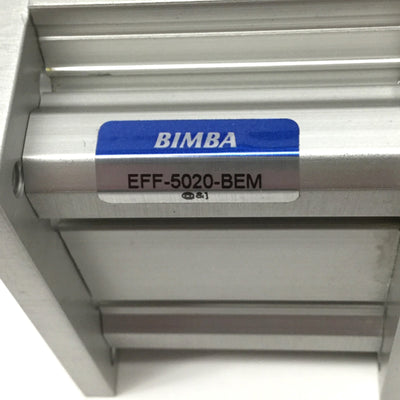 Used Bimba EFF-5020-BEM Flat Lift Table Compact Guided Air Cylinder, 20mm Stroke