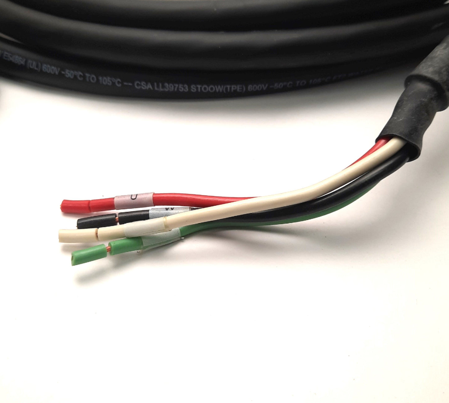 New – Open box Yaskawa B1EV-05(A)-E Servo Motor Power Cable, 200V, 1.0-2.5kW, 5m Length, Value