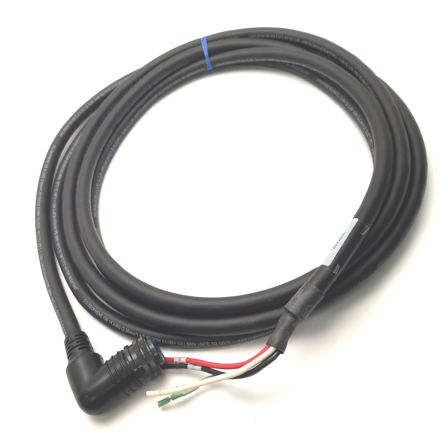 New – Open box Yaskawa B1EV-05(A)-E Servo Motor Power Cable, 200V, 1.0-2.5kW, 5m Length, Value