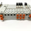 Used SMC VV5Q1 Manifold w/Solenoid Valves (3x) VQ1130-5-C0, (1x) VQ1130-5-N7-P, 24VDC