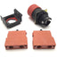 Used Omron A22E-S-02 Mushroom Safety Switch With Two A22-01 NC Contacts, 240v AC 6A