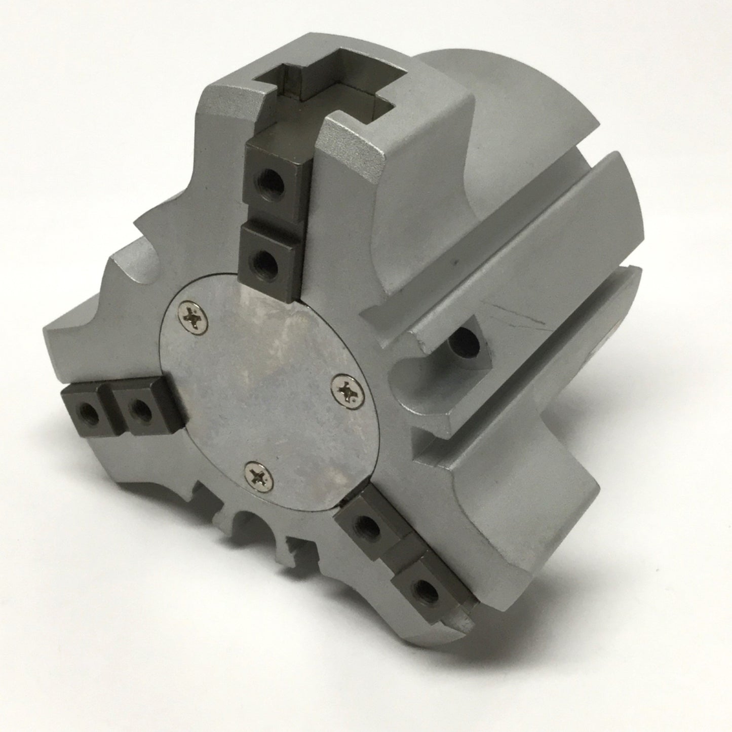 Used SMC MHSL3-50D Parallel Pneumatic Air Gripper, 3-Finger, 50mm Bore, 187N Force
