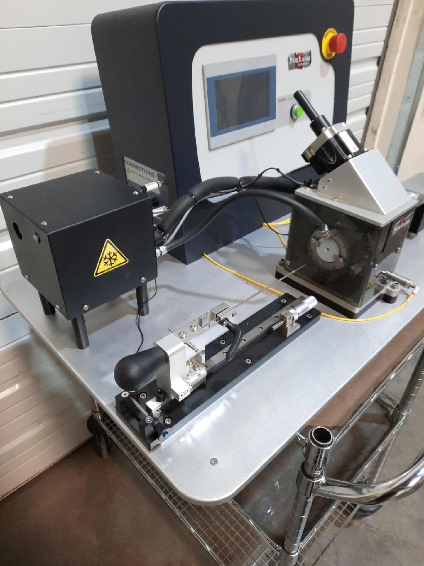 Used Blockwise LX Stent Loading Machine w/Zero-G RZE62 Ø0-30 x 62mm Stent 120/240VAC