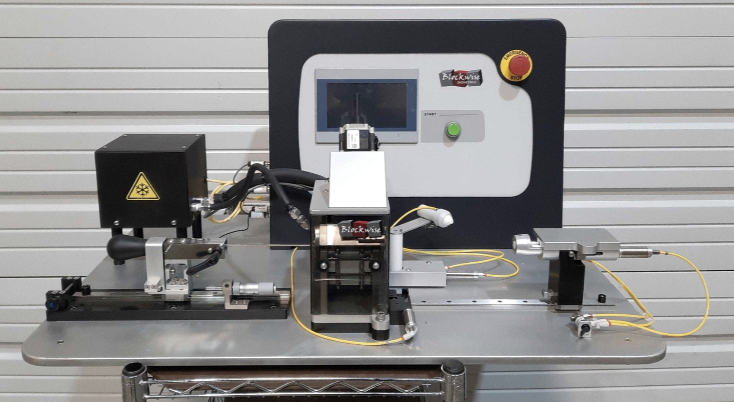 Used Blockwise LX Stent Loading Machine w/Zero-G RZE62 Ø0-30 x 62mm Stent 120/240VAC