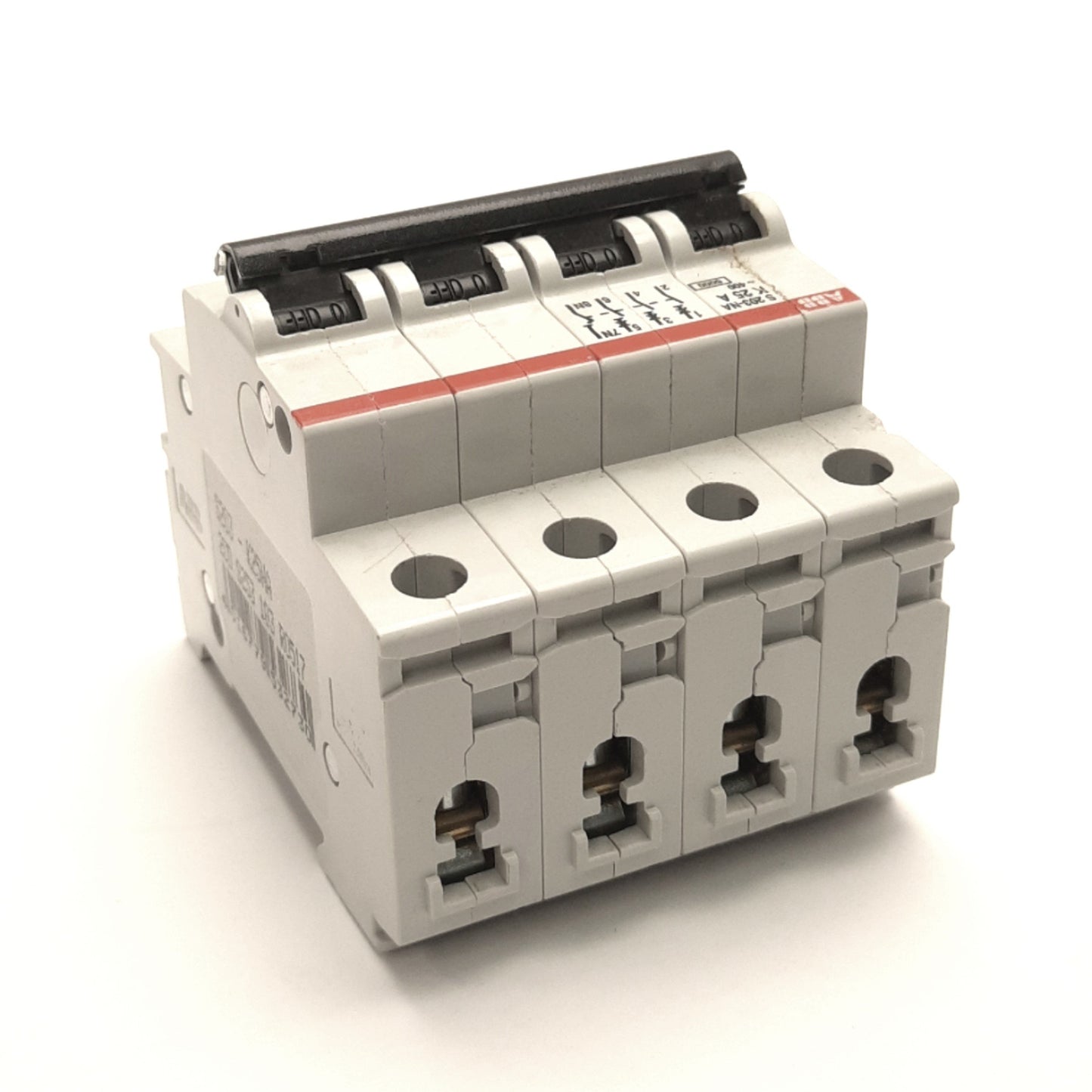 Used ABB S203-K25NA Circuit Breaker, 3-Poles+N, 400v AC 25A, 10kA, DIN Rail Mount