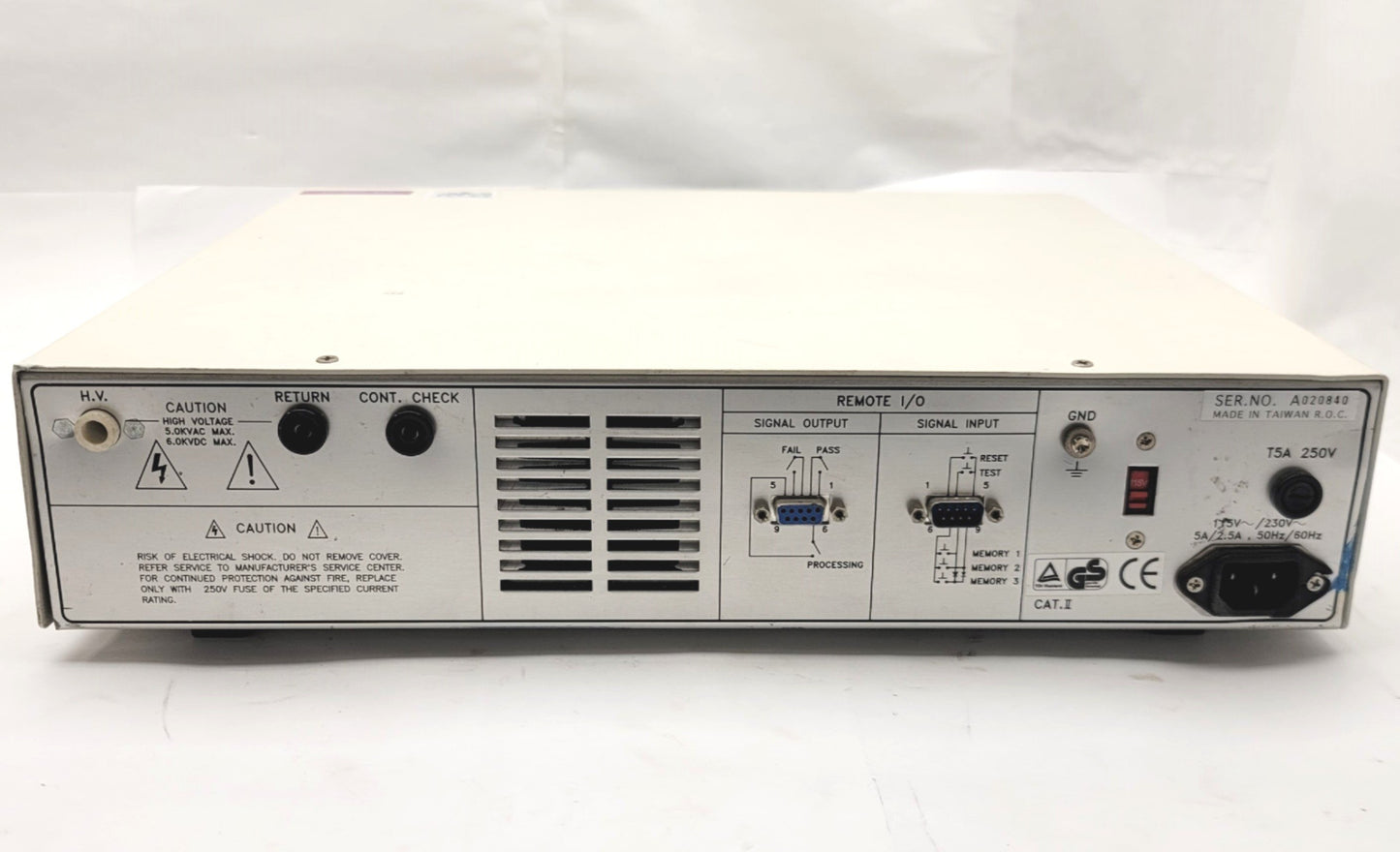 Used Associated Research 5500DT HYPOTPLUS II AC Withstand Voltage Tester 115/230VAC