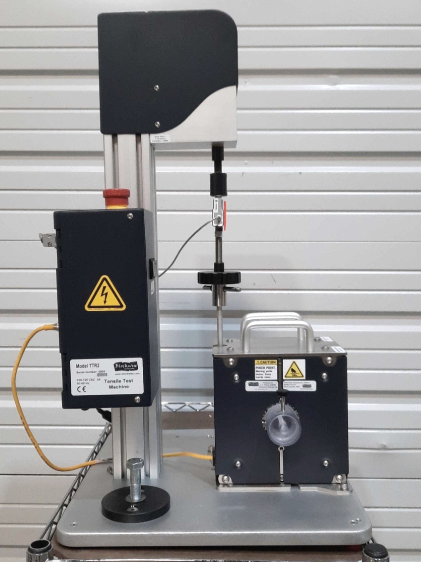 Used Blockwise TTR2 Radial Force Testing Machine w/Twin-Cam RTU124 Ø30 x 124mm Stent
